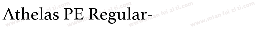 Athelas PE Regular字体转换